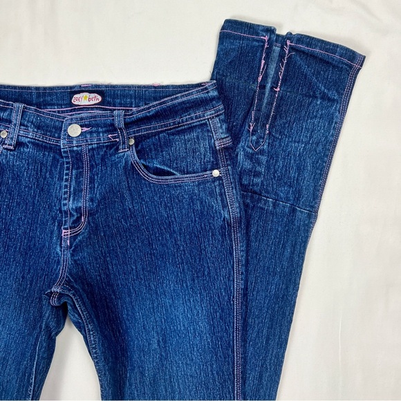 Y2K Low Rise Split Flare Jeans - Picture 3 of 7